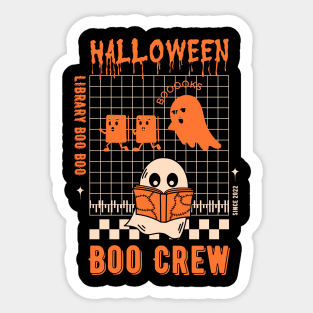 Library Boo Crew Halloween Sticker